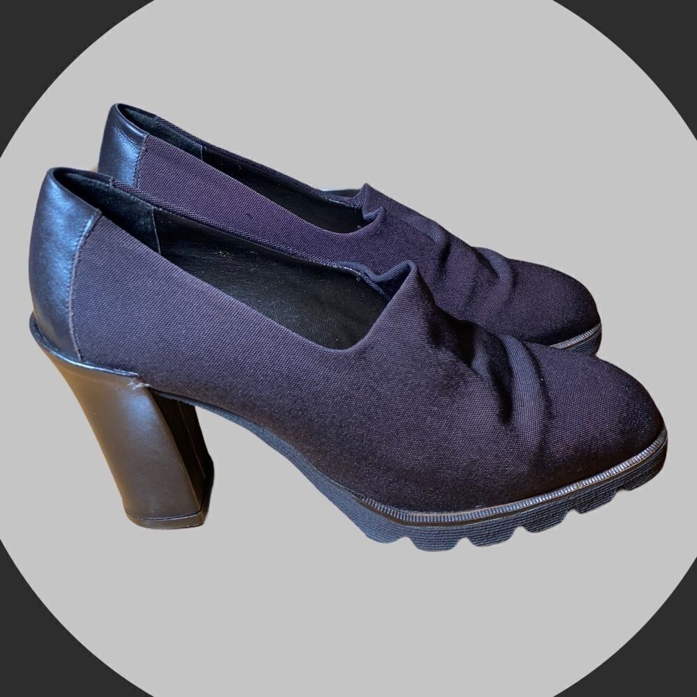 Donald J Pliner Brown Heeled Slip-on Loafers 7.5